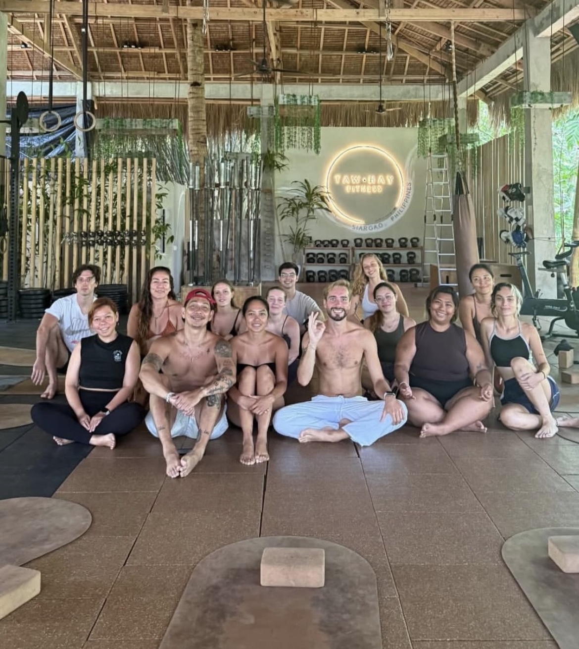 Group breathwork session